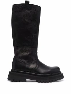 AMI Paris bottes à semelle crantée