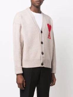 AMI Paris cardigan Ami de Coeur en laine vierge
