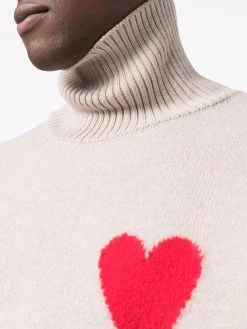 AMI Paris pull Ami de Coeur à col roulé