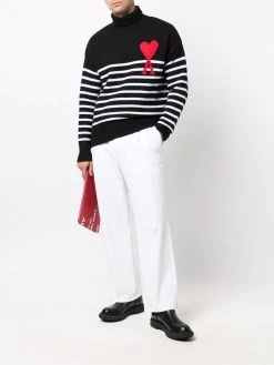 AMI Paris pull Ami de Coeur à col roulé