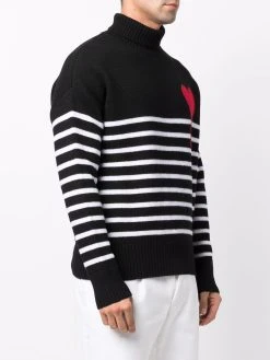 AMI Paris pull Ami de Coeur à col roulé