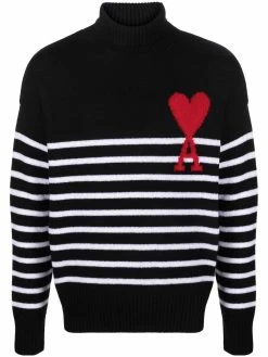 AMI Paris pull Ami de Coeur à col roulé