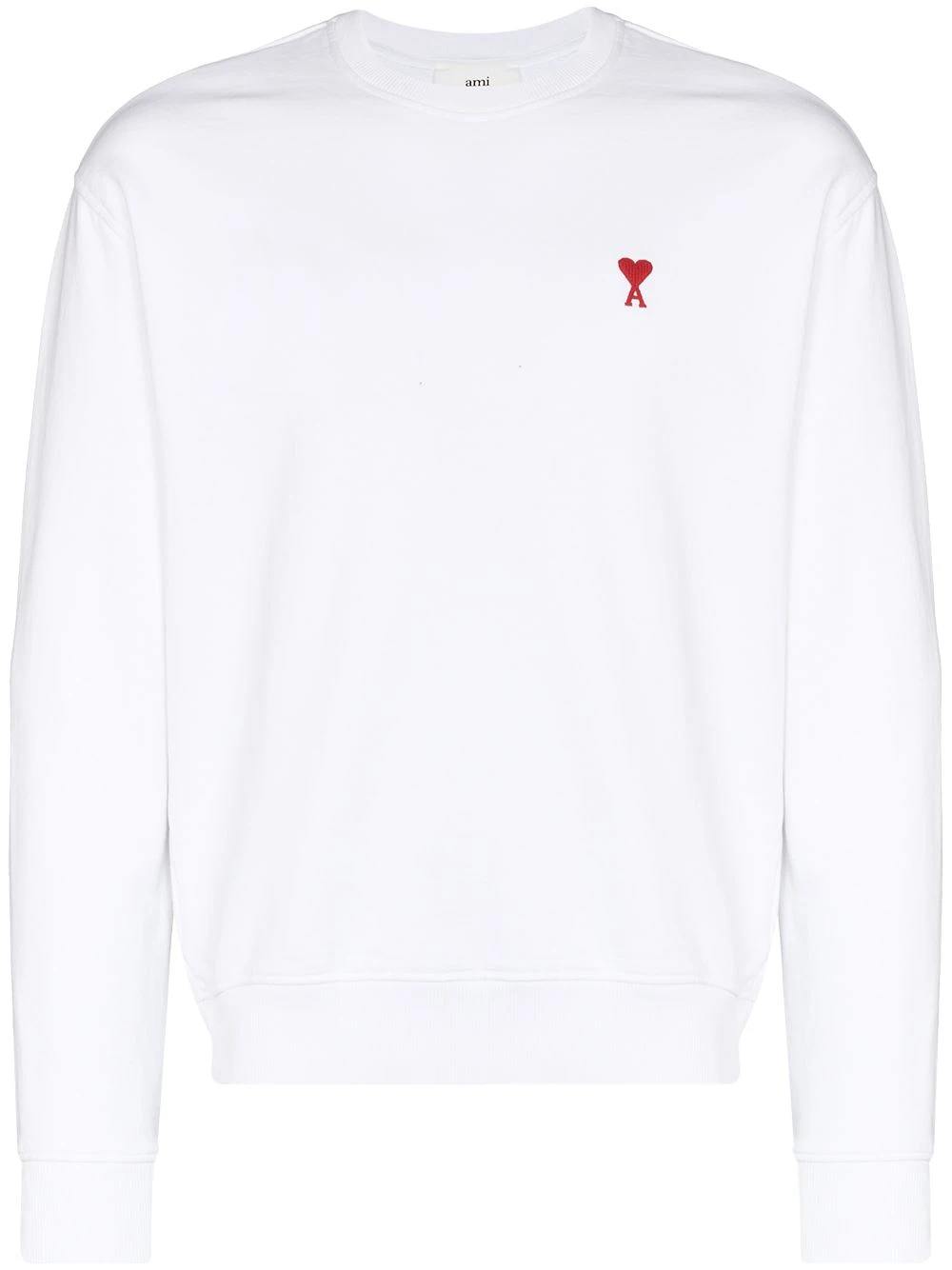 AMI Paris Soldes Logo embroidered sweatshirt homme 1 AMI Paris logo embroidered sweatshirt