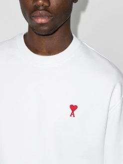 AMI Paris Soldes Logo embroidered sweatshirt homme 8 AMI Paris logo embroidered sweatshirt